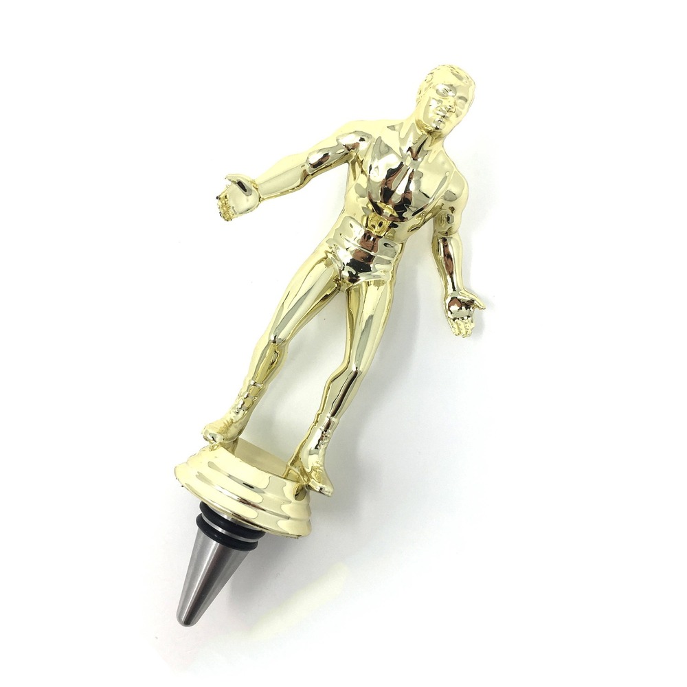 Handmade Bottle Stopper made from Repurposed Wrestling Trophy